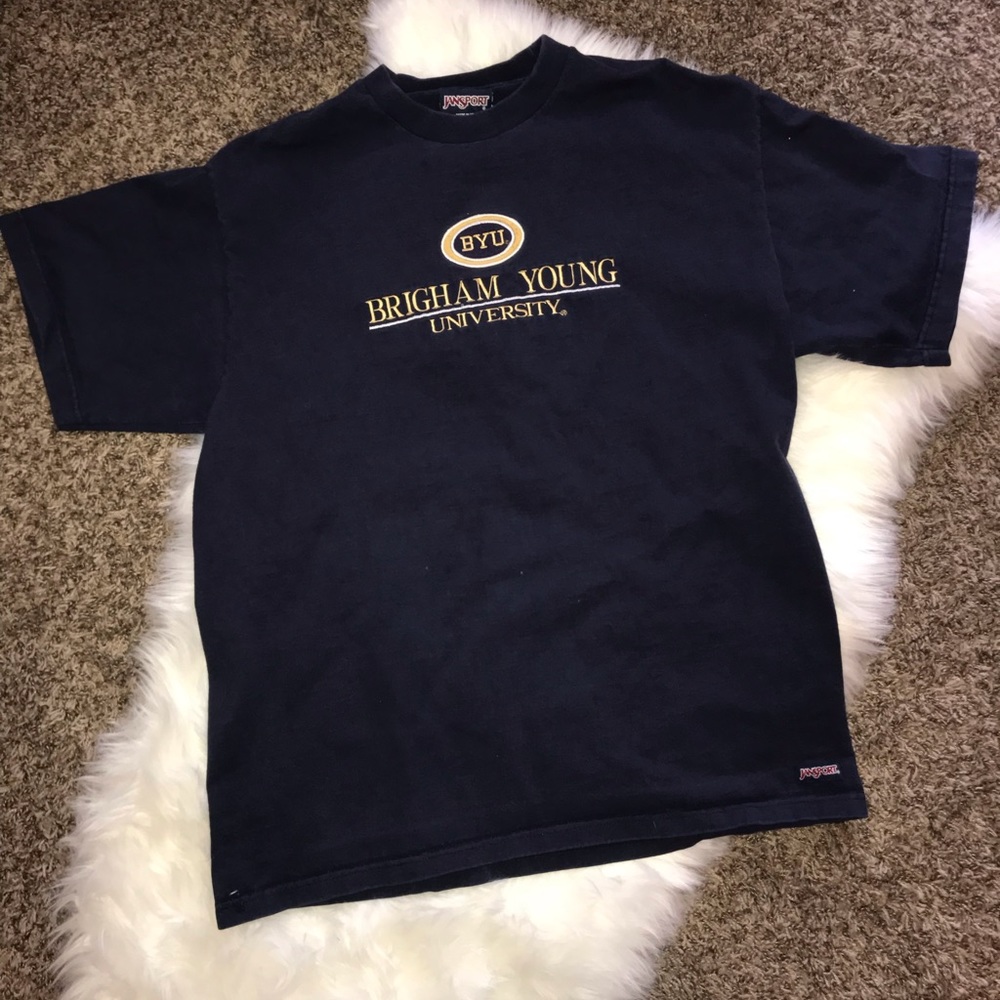 Brigham young university vintage Jansport tee